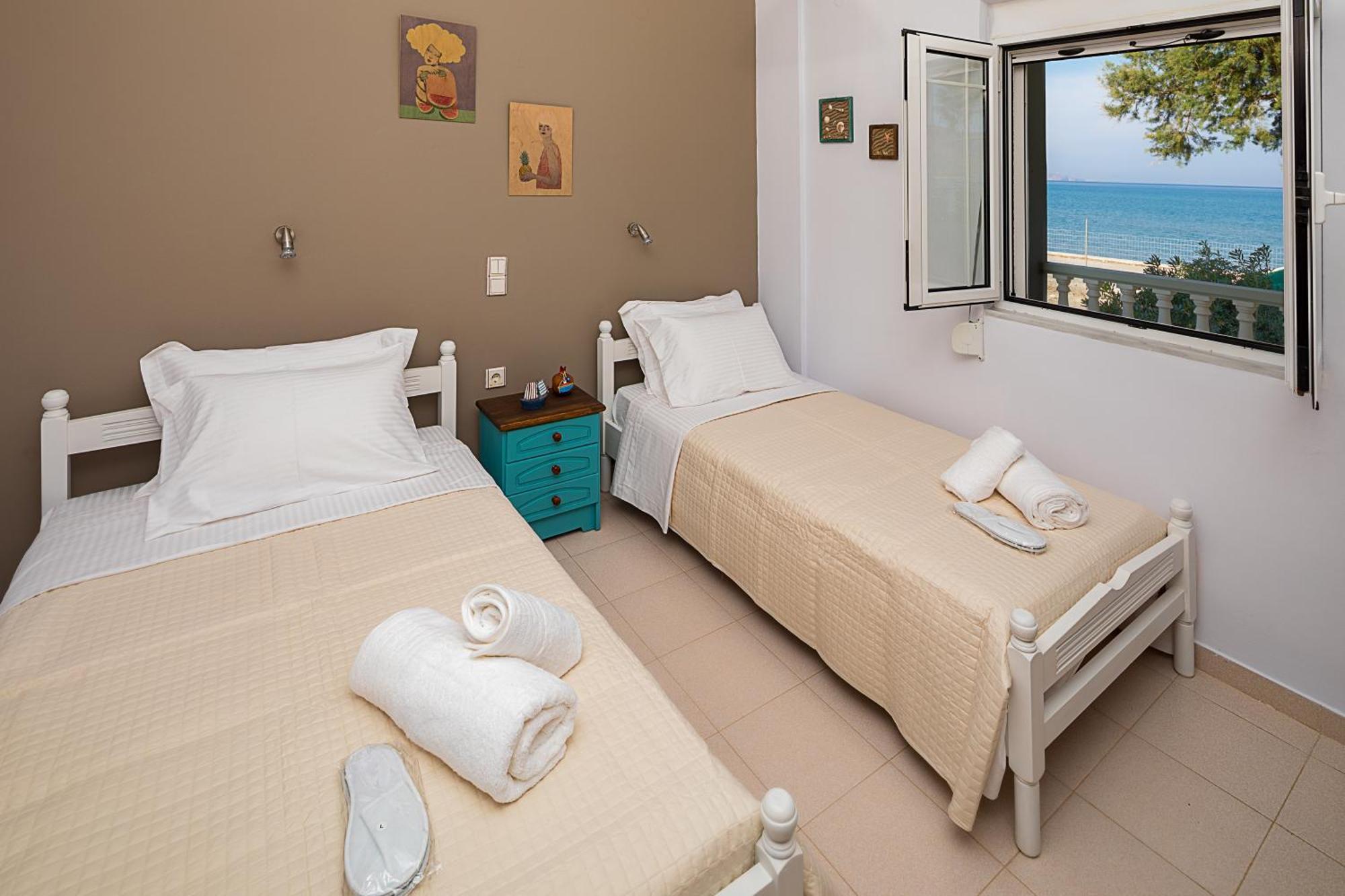 Big Blue Exclusive Beachfront Villa Kíszamosz Kültér fotó
