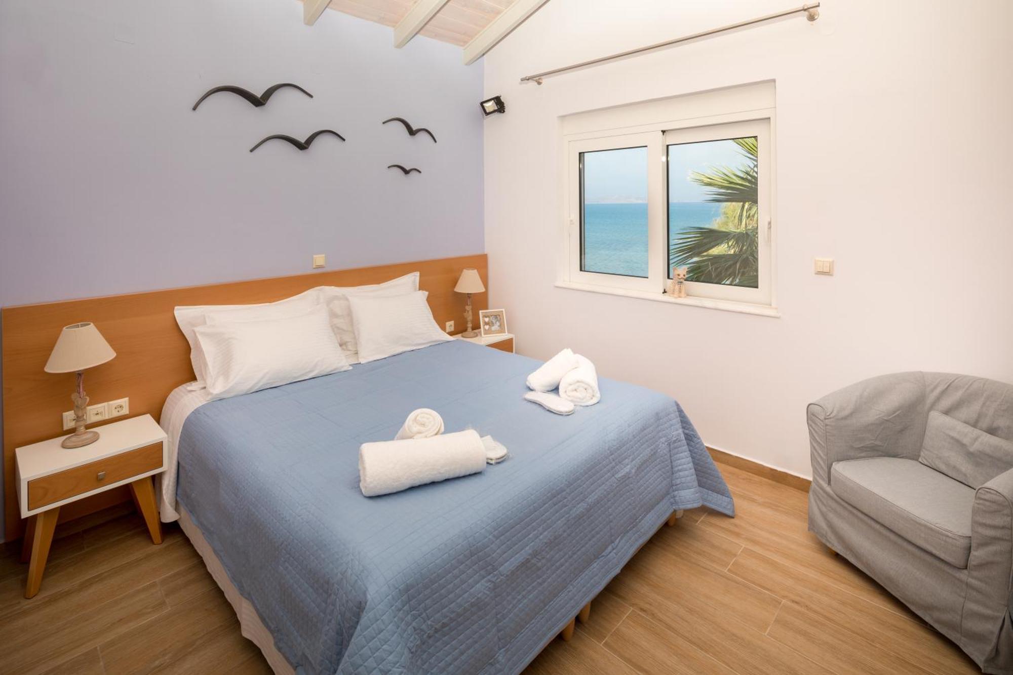 Big Blue Exclusive Beachfront Villa Kíszamosz Kültér fotó